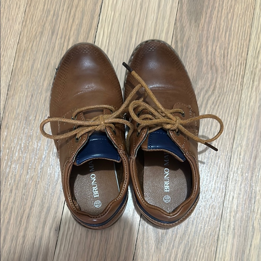 Bruno Magli Brown Leather Dress Shoes Oxford Style